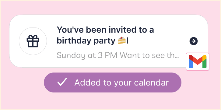 Deana.AI - AI Assistant for Working Parents & Leaders 15 Birthday invitation added to calendar